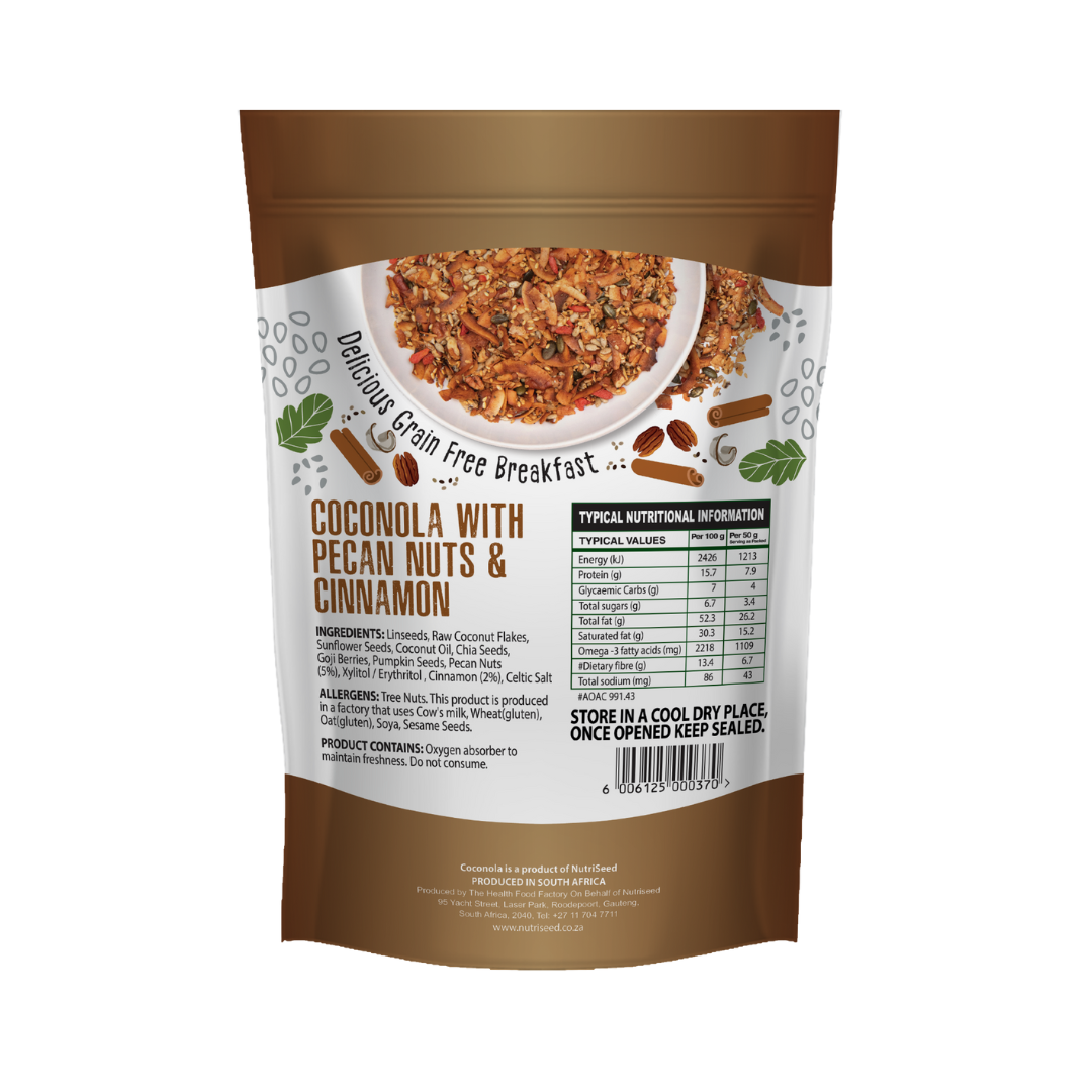 COCONOLA -Cinnamon & Pecan Nuts 300g