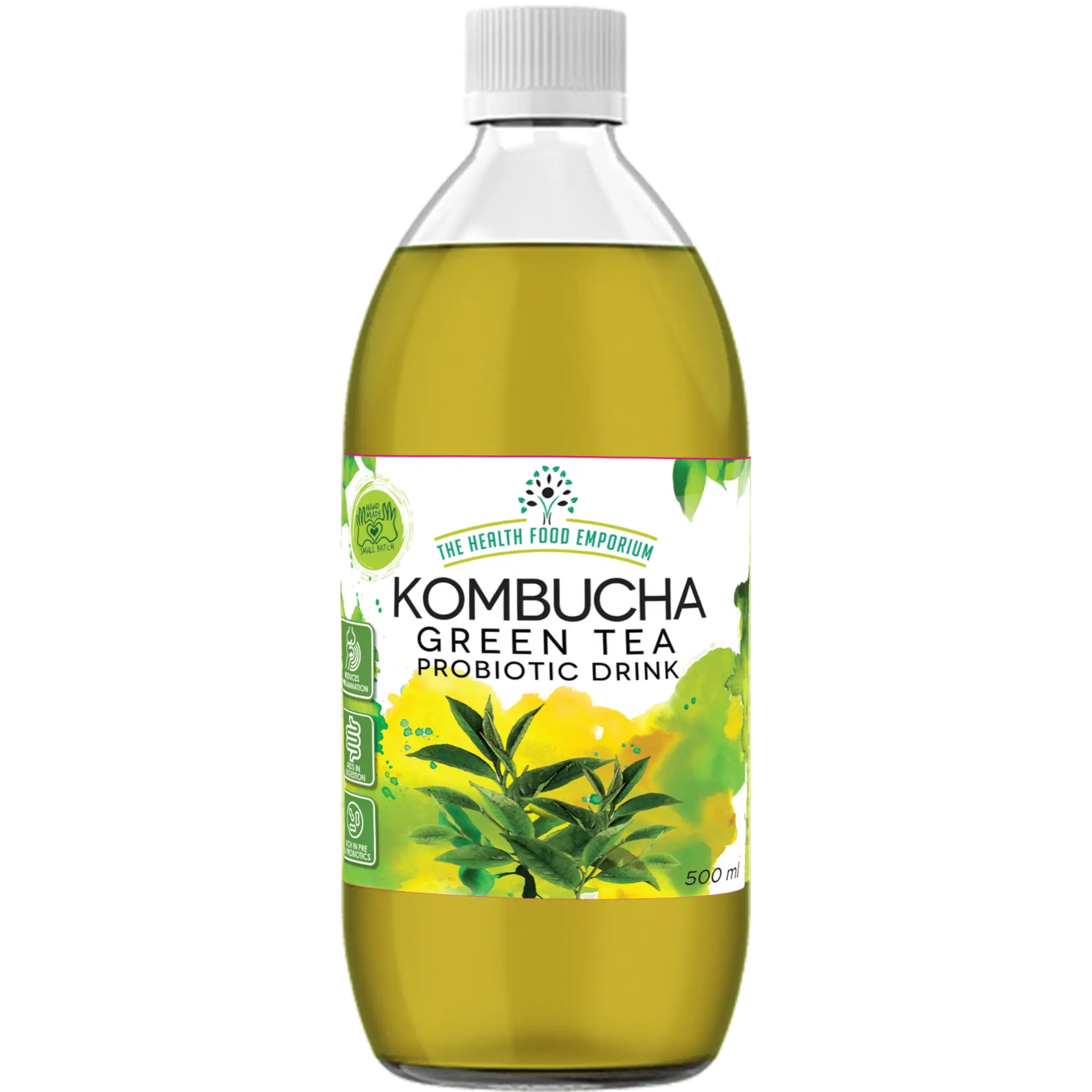 Kombucha Green Tea 500ml | The Health Food Emporium