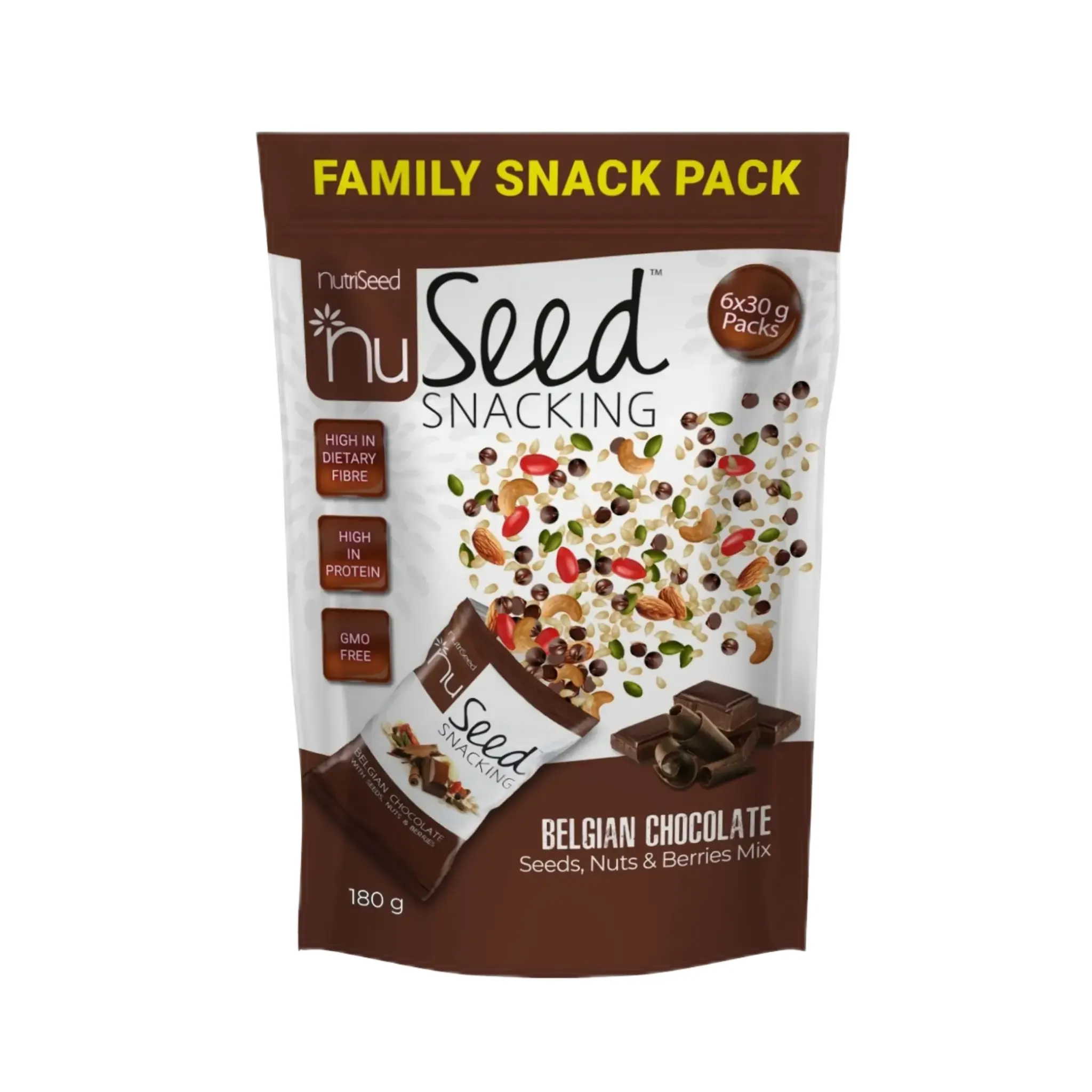 NuSeed Belgian Dark Chocolate - Family Pack