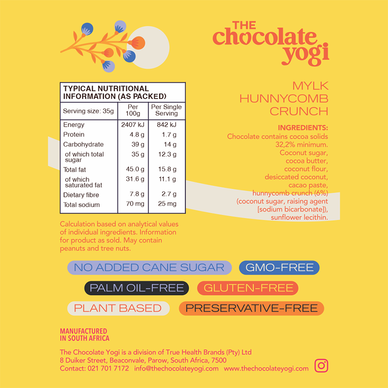 Chocolate Yogi Mylk Honeycomb Crunch 35g