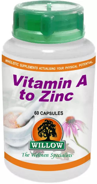 Willow Wellness - Vitamin A-Zinc 60caps