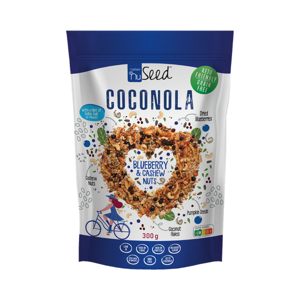 COCONOLA - Blueberry & Cashew Nuts 300g | The Health Food Emporium