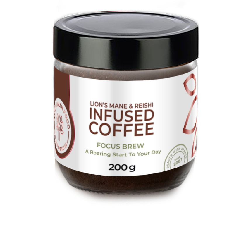 Focus Brew Lion's Mane & Reishi Infused Coffee 200g