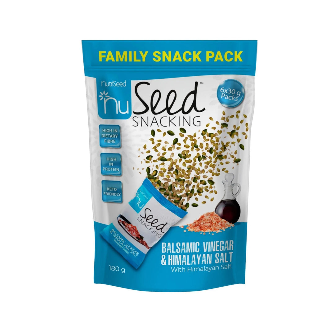 NuSeed Himalayan Salt & Balsamic Vinegar Roasted Seeds - Family Pack