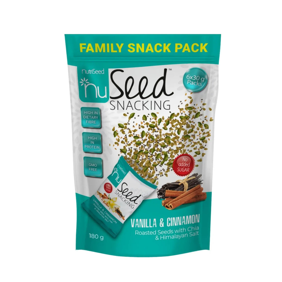 NuSeed Vanilla & Chia Roasted Seeds - Family Pack
